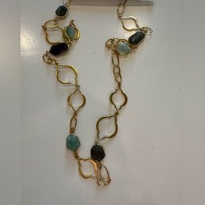 Stella and Dot stone necklace, new in box.